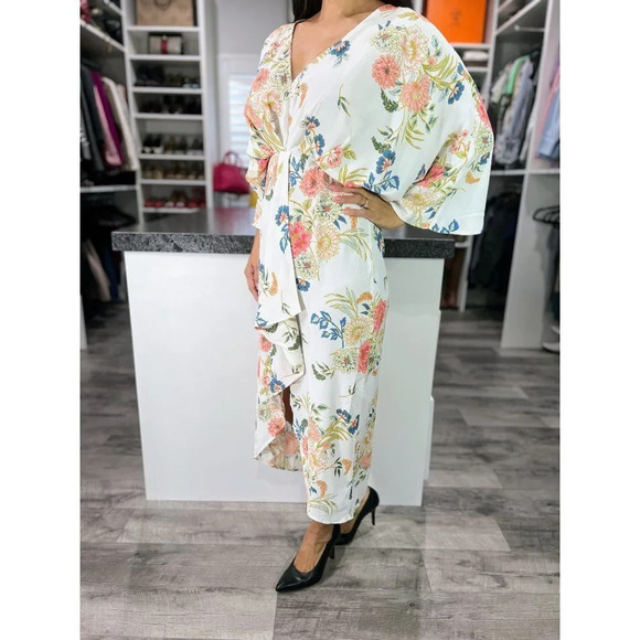 NWT Petal & Pup White Floral Bohemian Midi Dress $99 - Picture 6 of 12